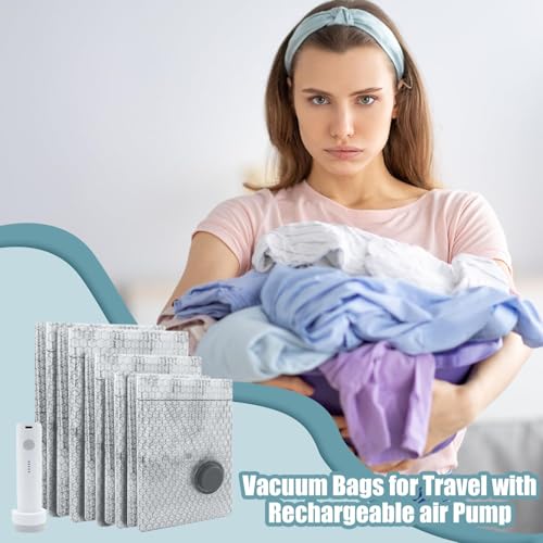 9-Piece Rechargeable Vacuum Storage Bag Set