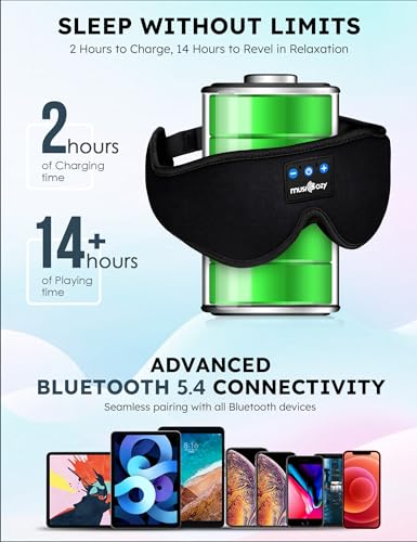 Cooling Weighted Eye Mask & Bluetooth Sleep Headphones