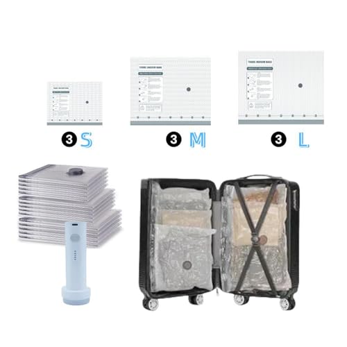 9-Piece Rechargeable Vacuum Storage Bag Set