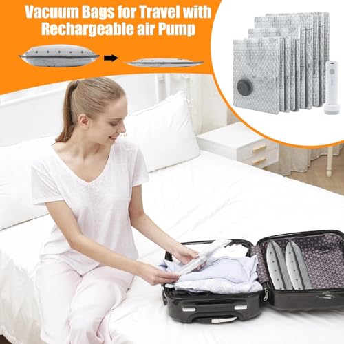 9-Piece Rechargeable Vacuum Storage Bag Set