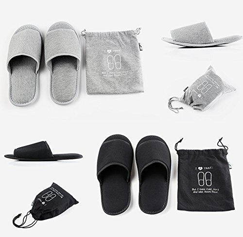 Foldable Open-Toe Travel Slippers