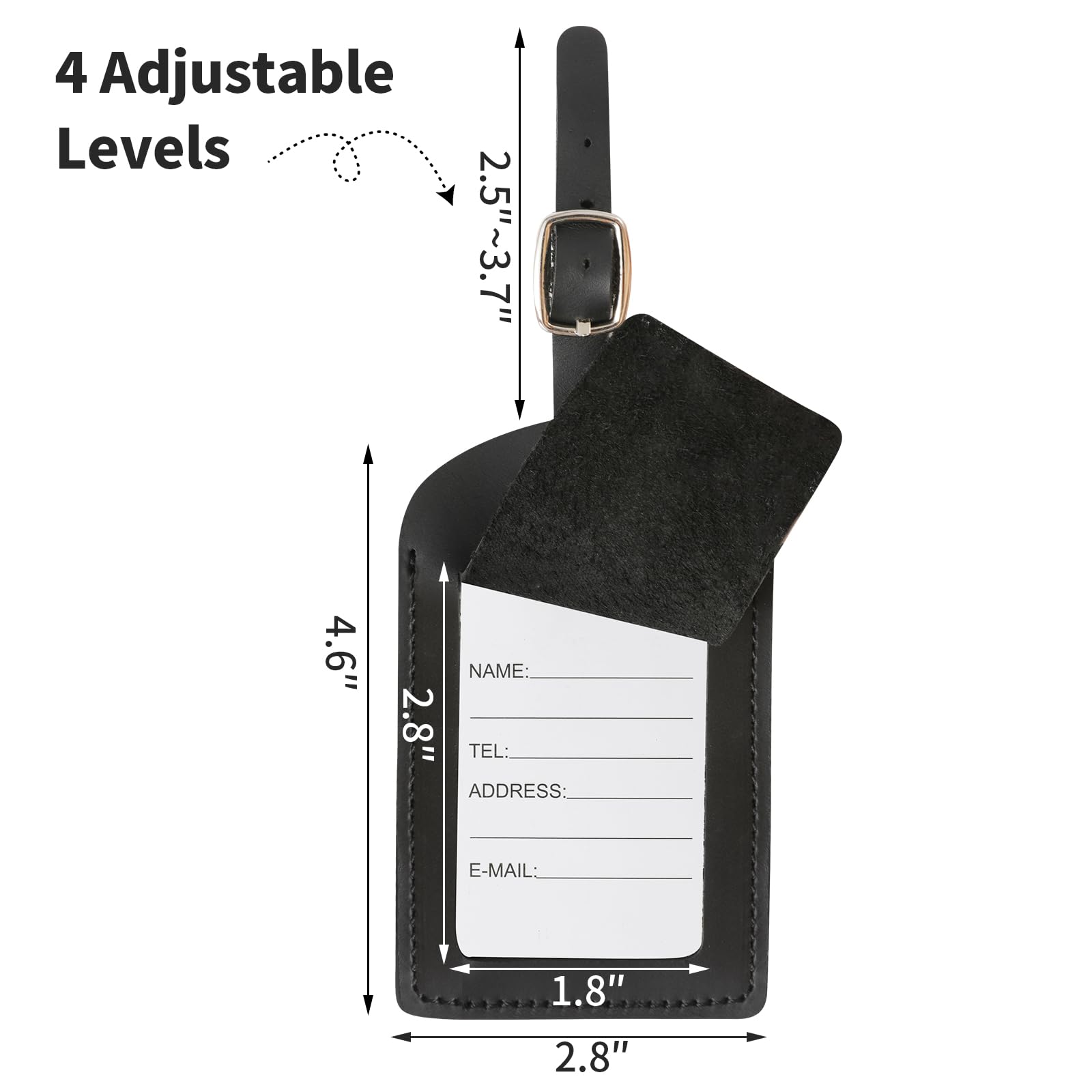 Genuine Leather Luggage Tag