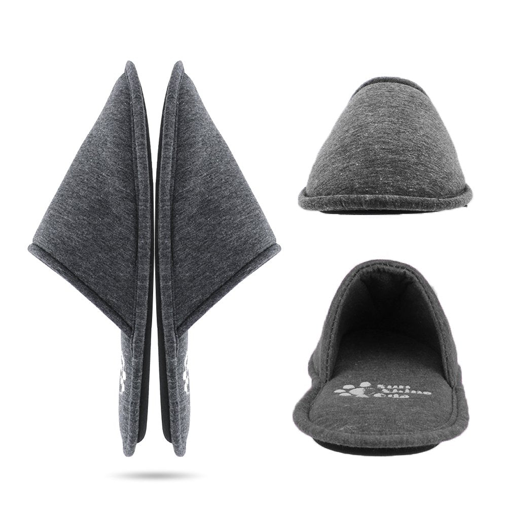 Memory Foam Travel Slippers with Bag
