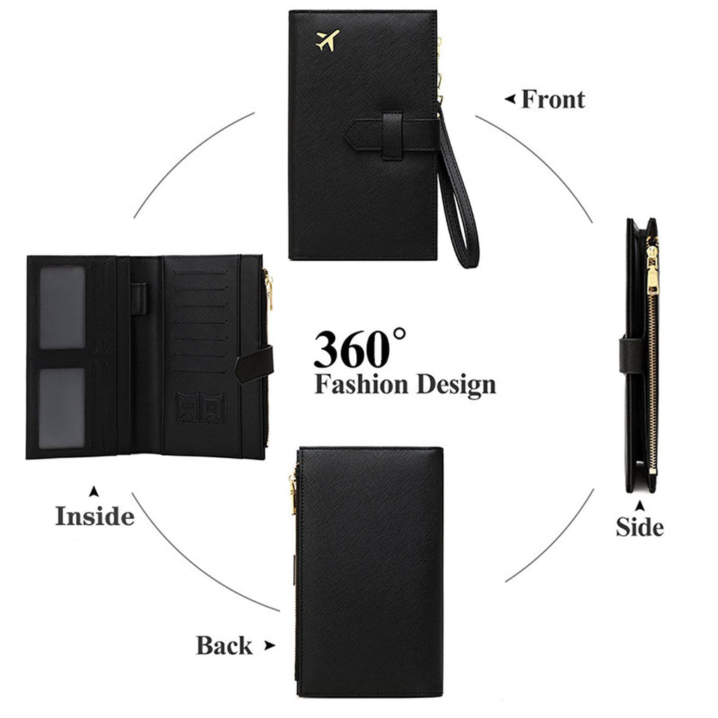 RFID Leather Passport Organizer