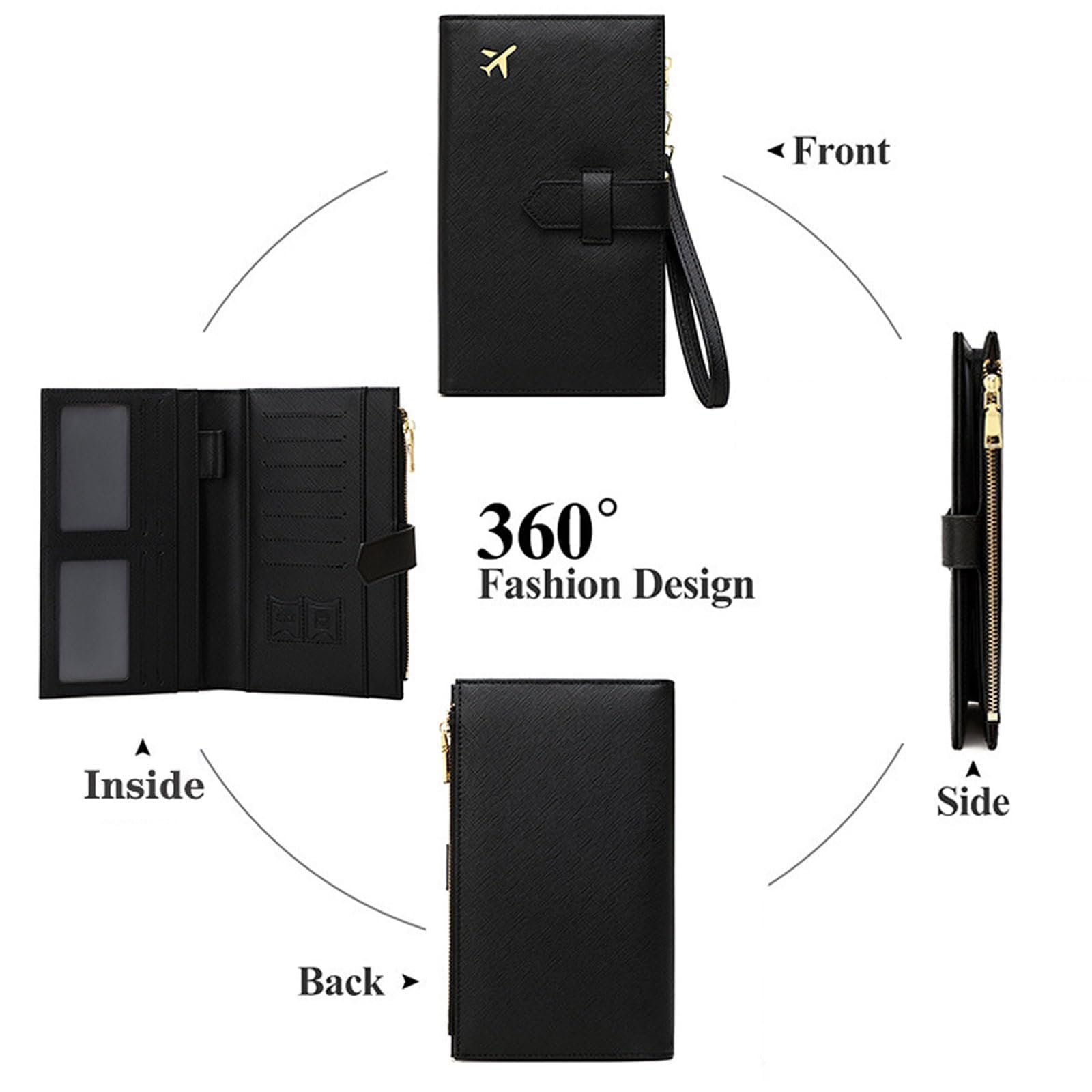 RFID Leather Passport Organizer