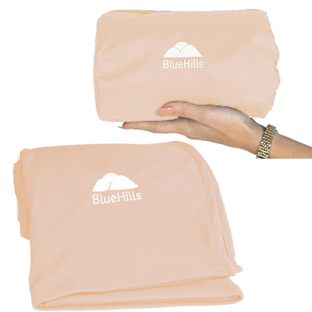 BlueHills Ultra Compact Travel Blanket Pillows for Airplane