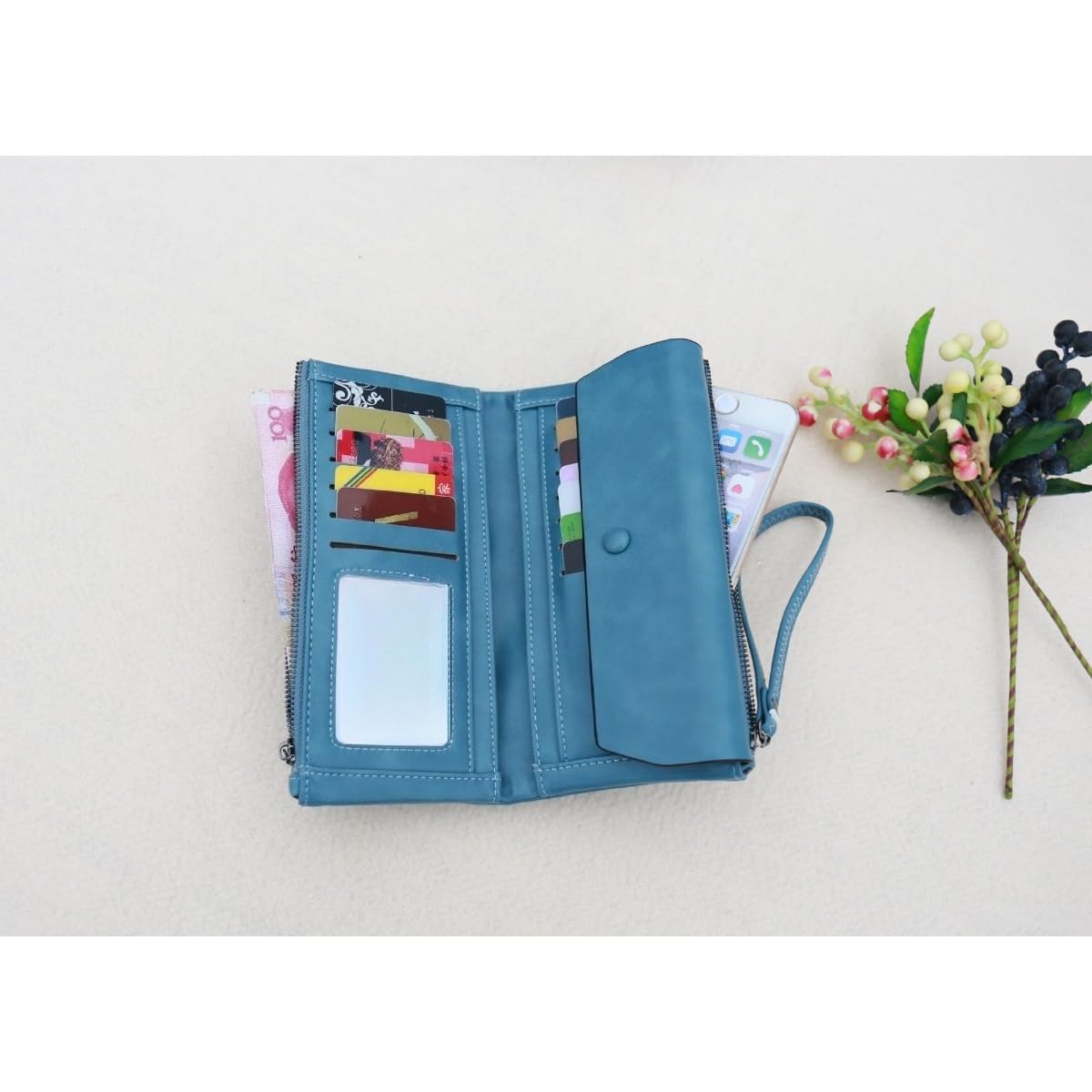 RFID Leather Passport Wallet