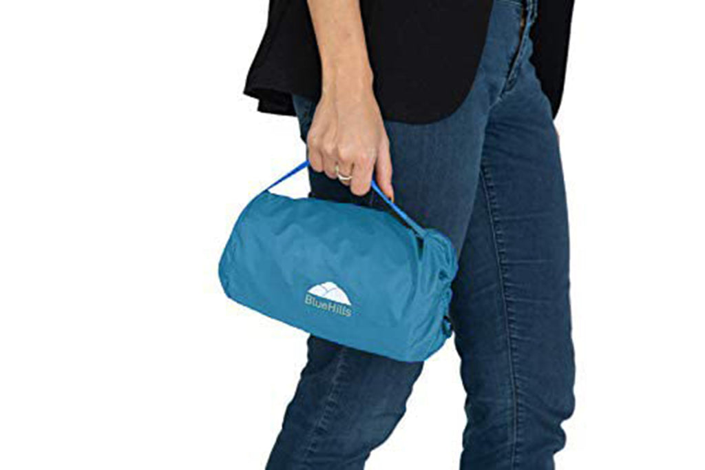 BlueHills Ultra Compact Travel Blanket Pillows for Airplane