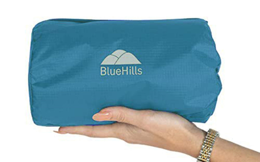 BlueHills Ultra Compact Travel Blanket Pillows for Airplane