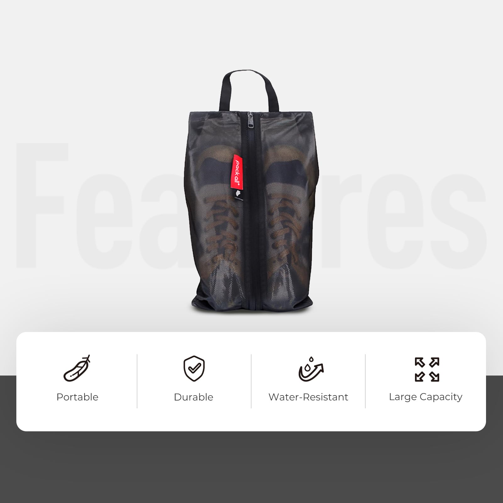 Water-Resistant Travel Shoe Bag