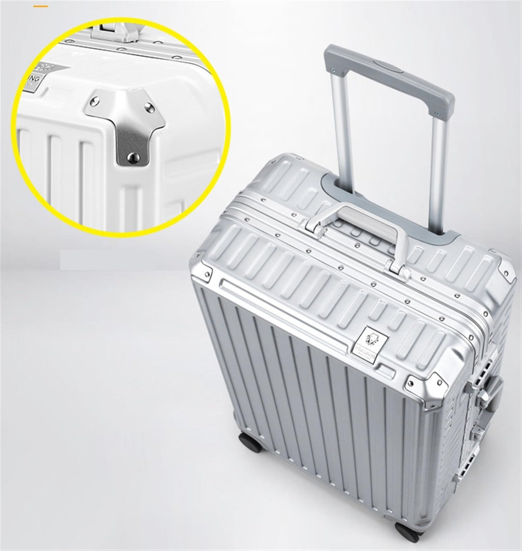 Aluminum Frame Hard Shell Carry-On Suitcase
