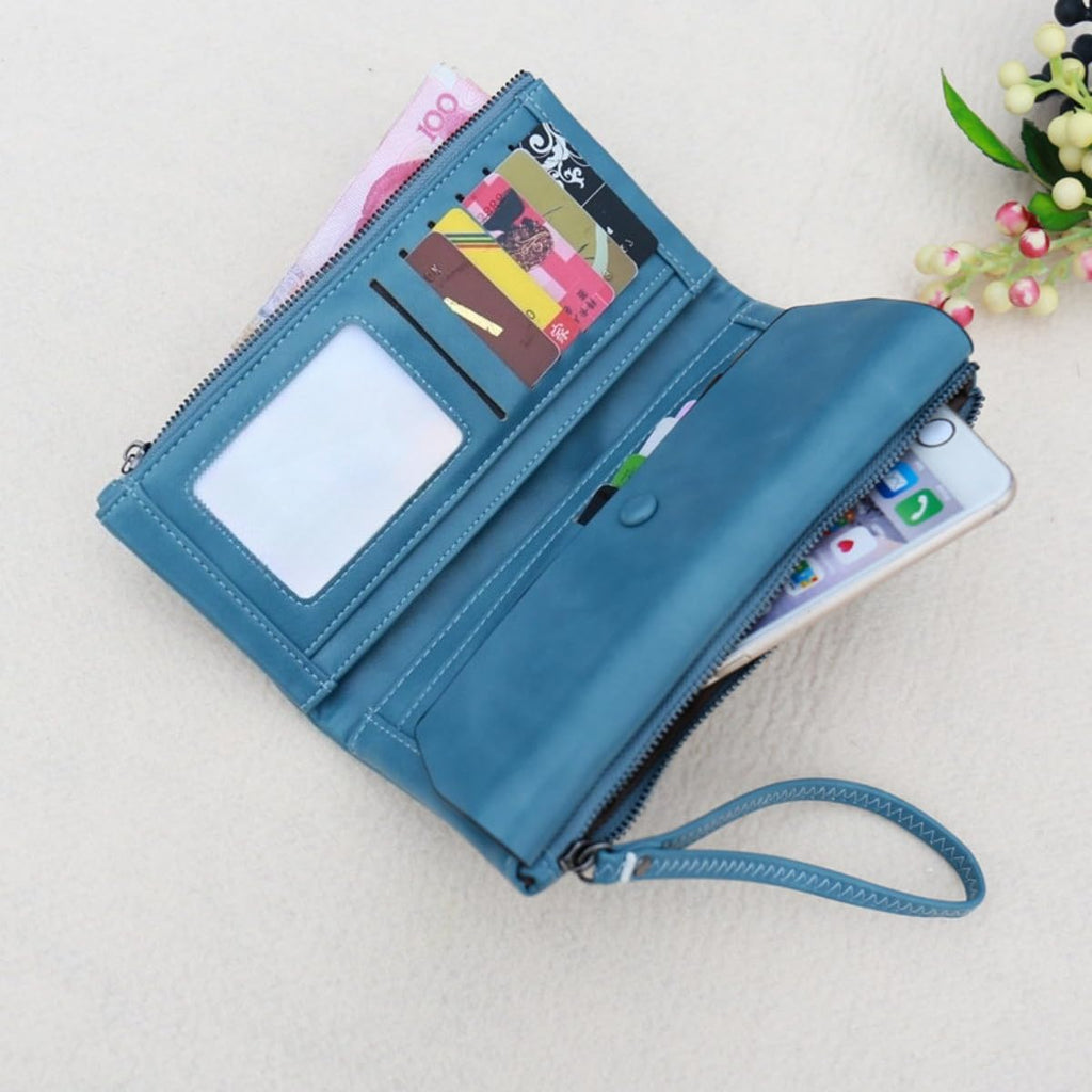 RFID Leather Passport Wallet