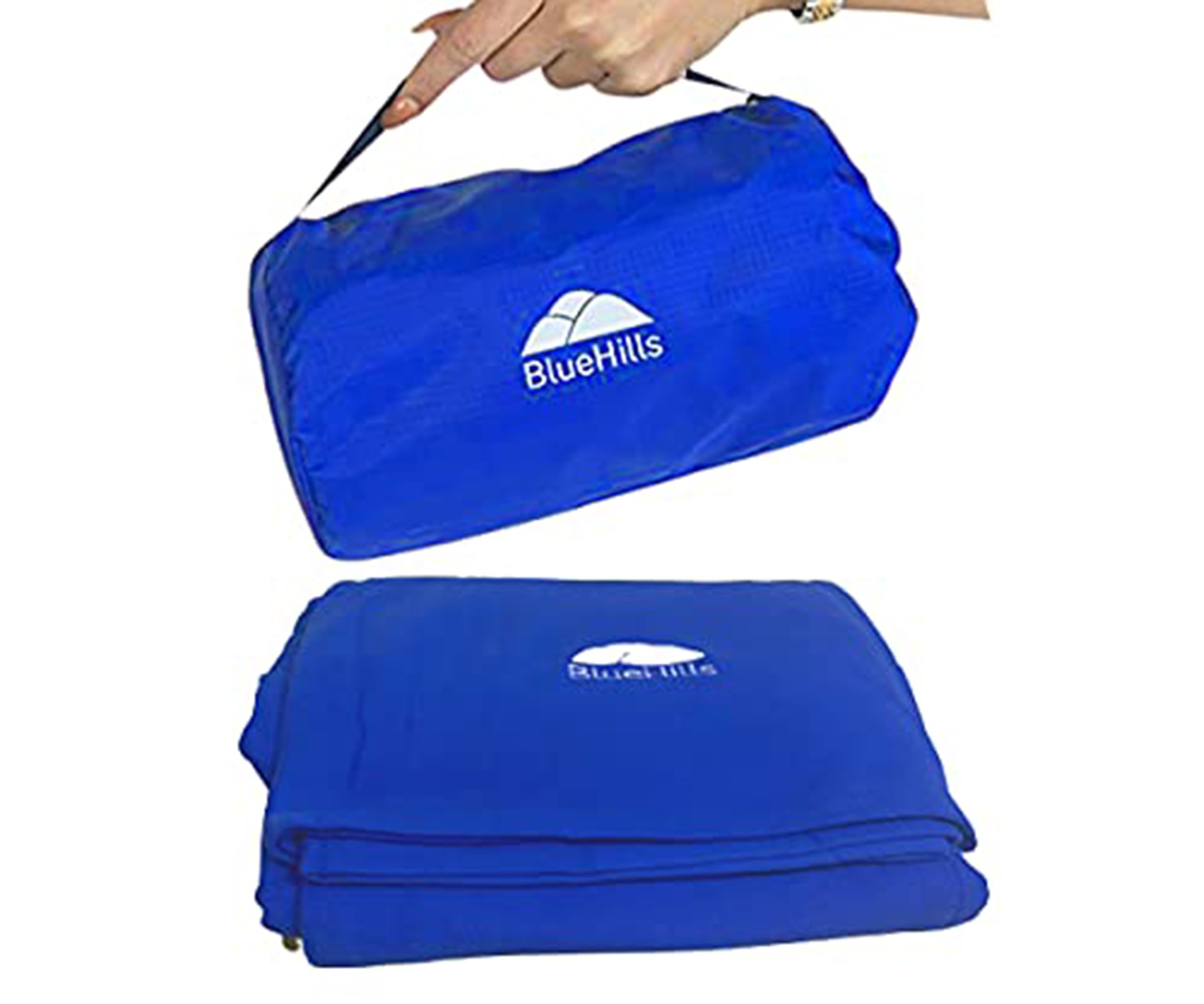 BlueHills Ultra Compact Travel Blanket Pillows for Airplane