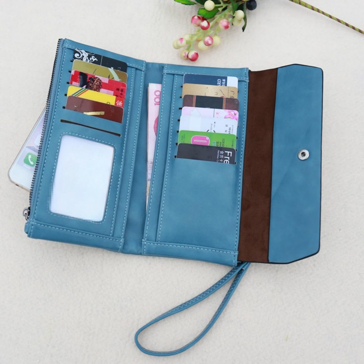 RFID Leather Passport Wallet
