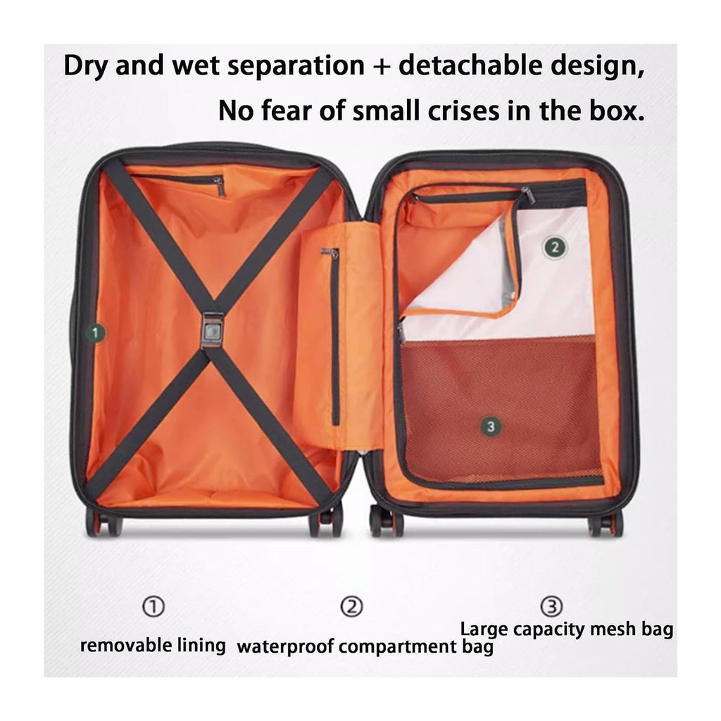 Smart Carry-On Suitcase with USB Charging