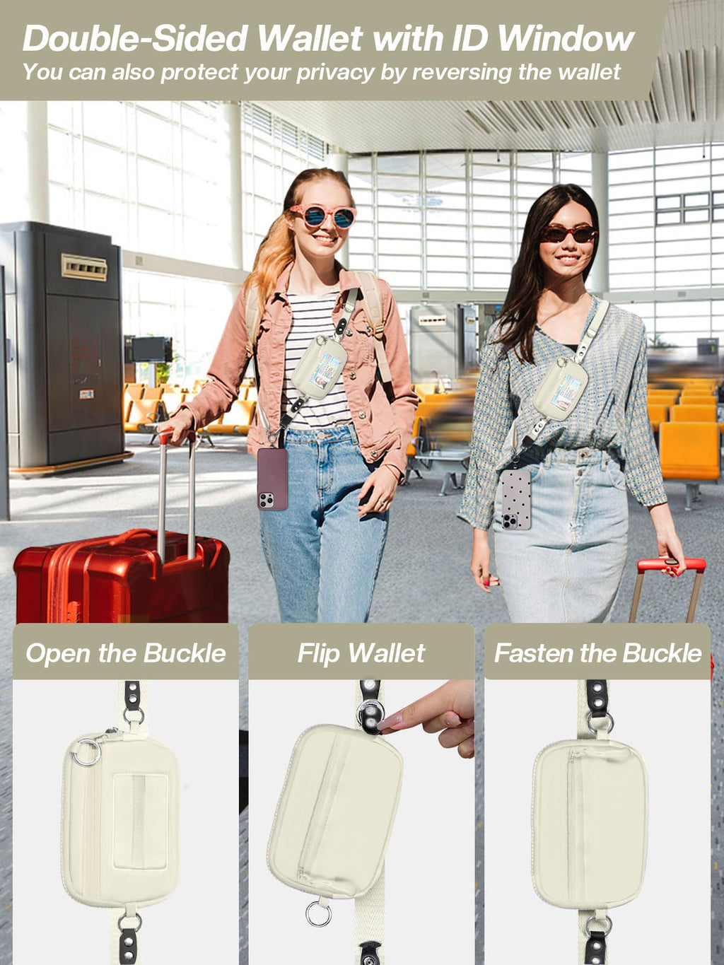 Crossbody Phone Strap Wallet