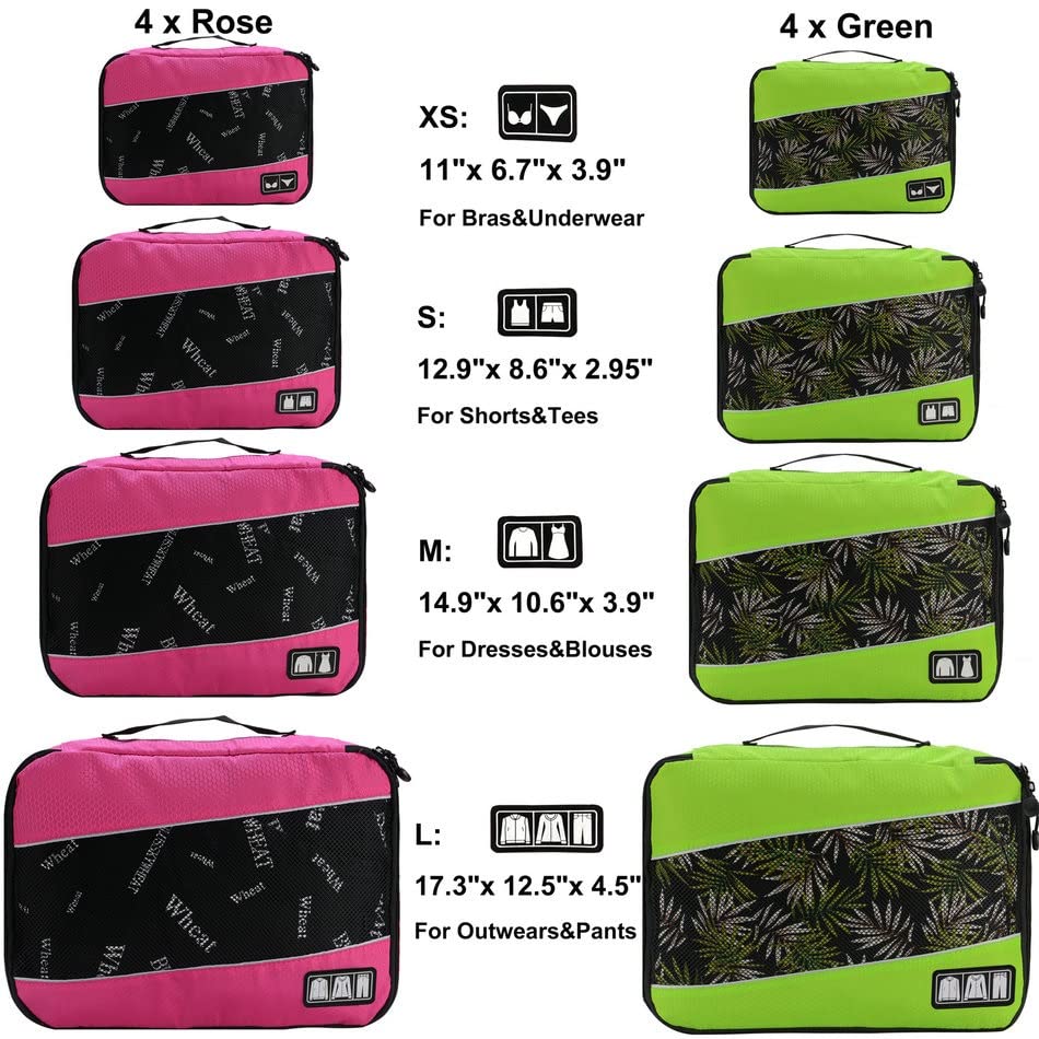 4-Piece Travel Packing Cube Set
