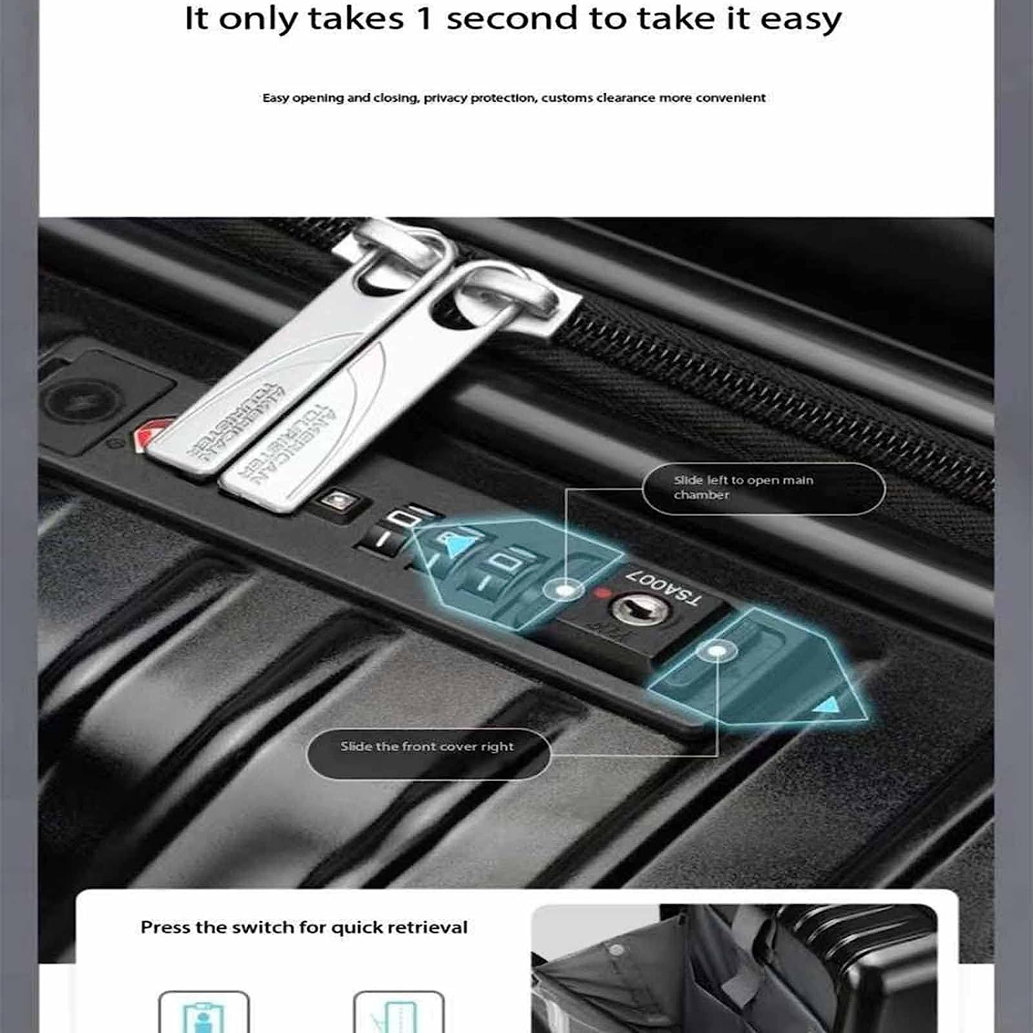 Rechargeable Carry-On Suitcase