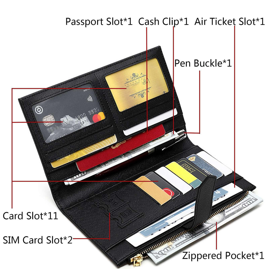 RFID Leather Passport Organizer