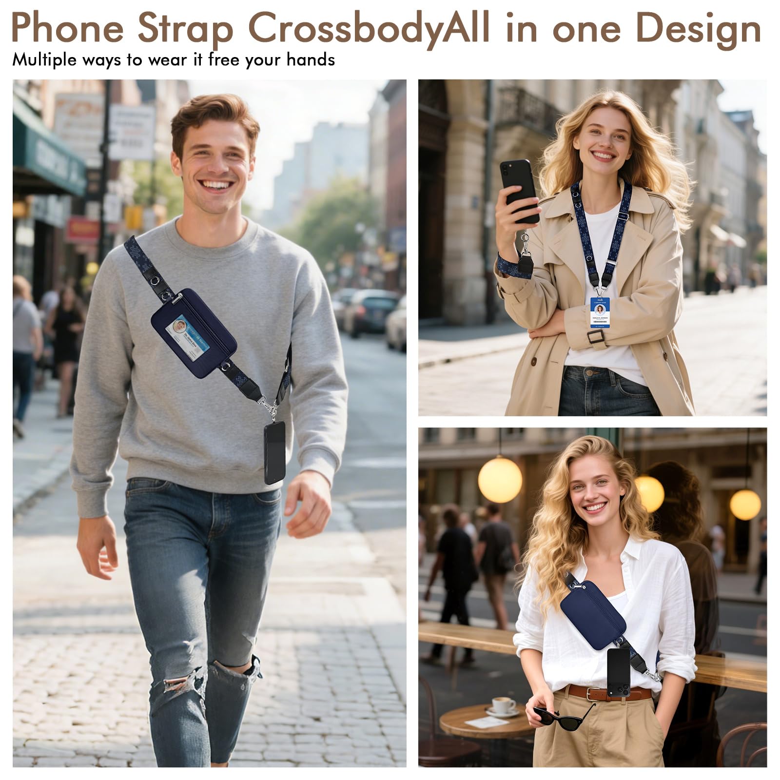 Phone Strap Wallet with RFID Card Holder
