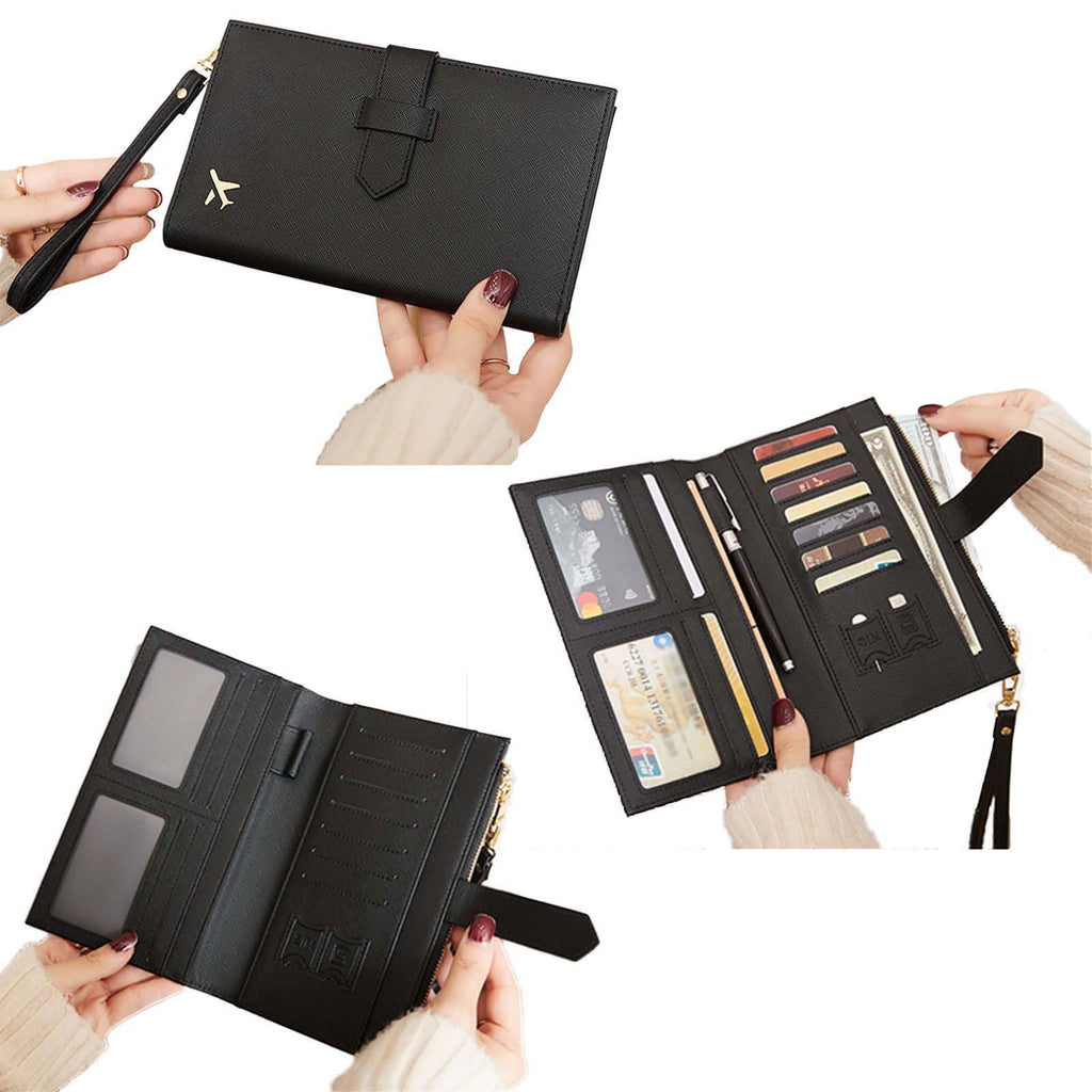 RFID Leather Passport Organizer