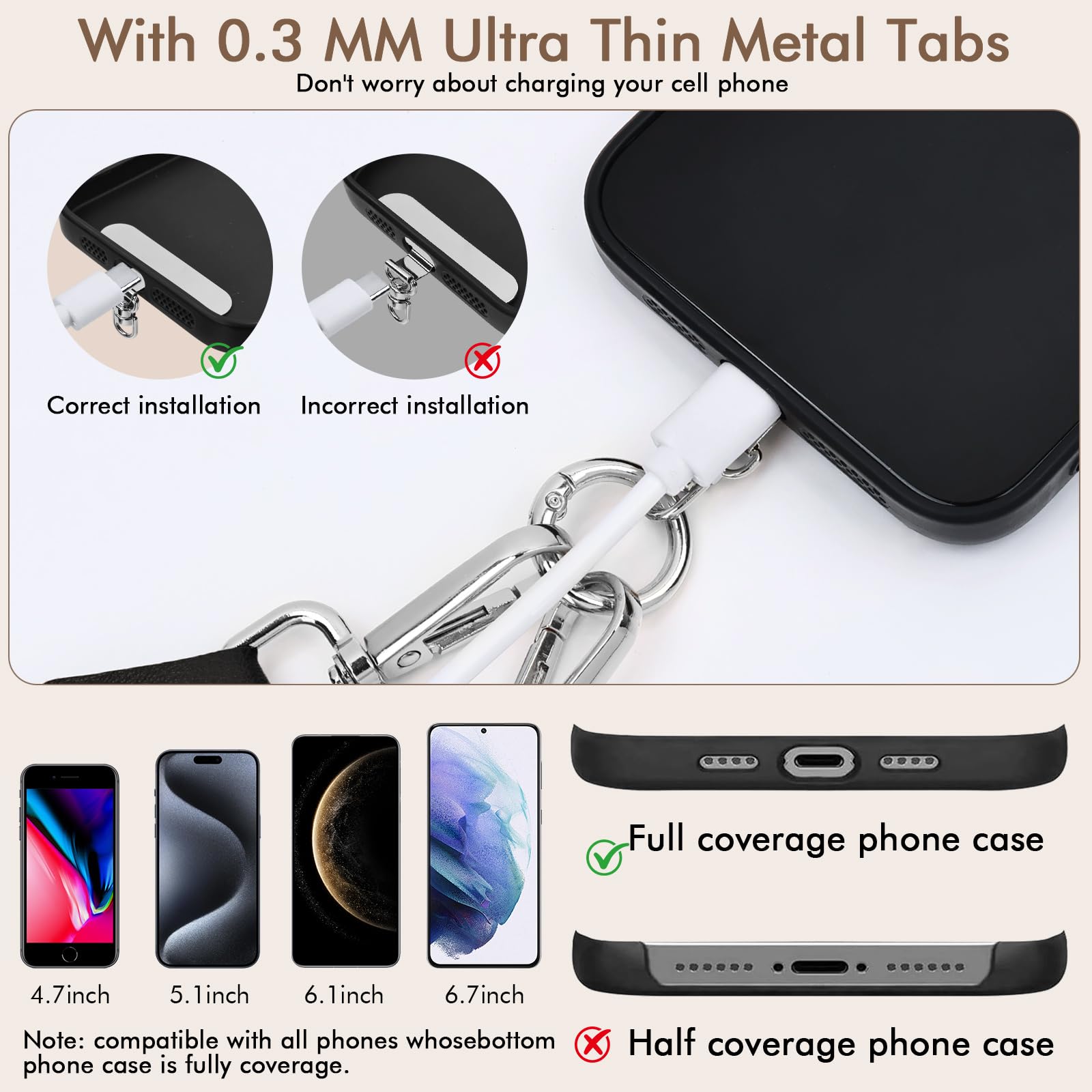 Phone Strap Wallet with RFID Card Holder