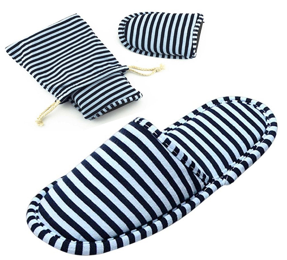 Non-Disposable Travel Slippers Portable Cotton Spa Hotel Guest Indoor Slippers