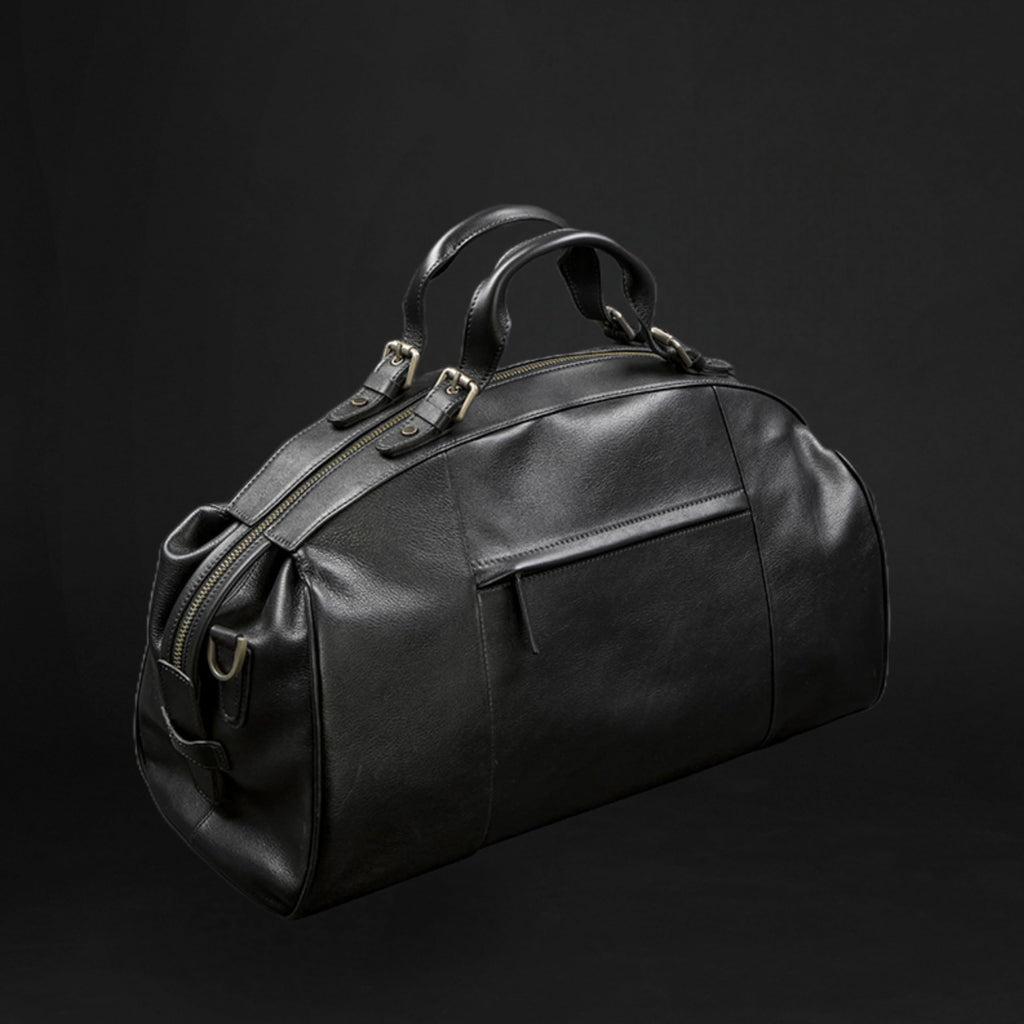 Full-Grain Leather Travel Duffel Bag
