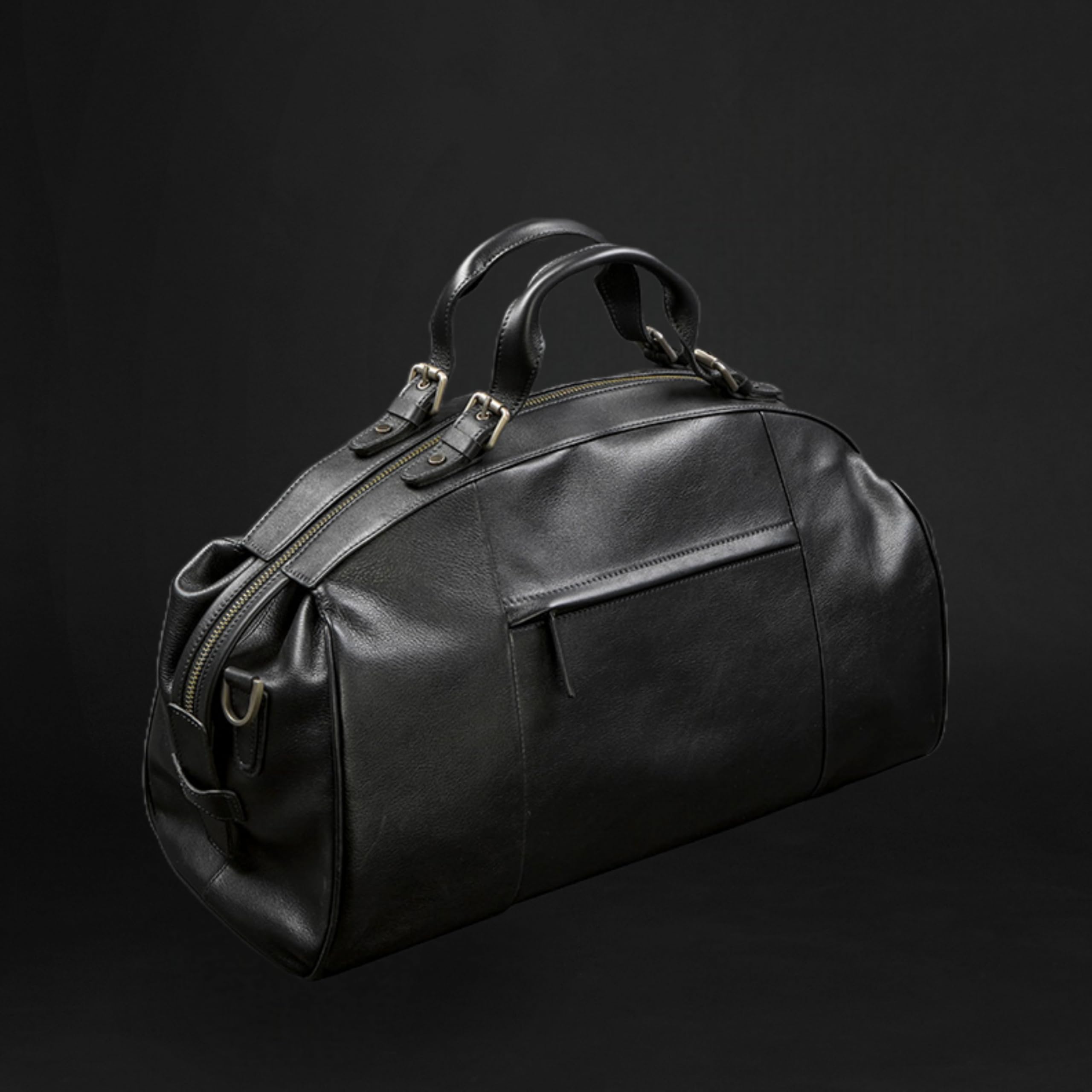 Full-Grain Leather Travel Duffel Bag