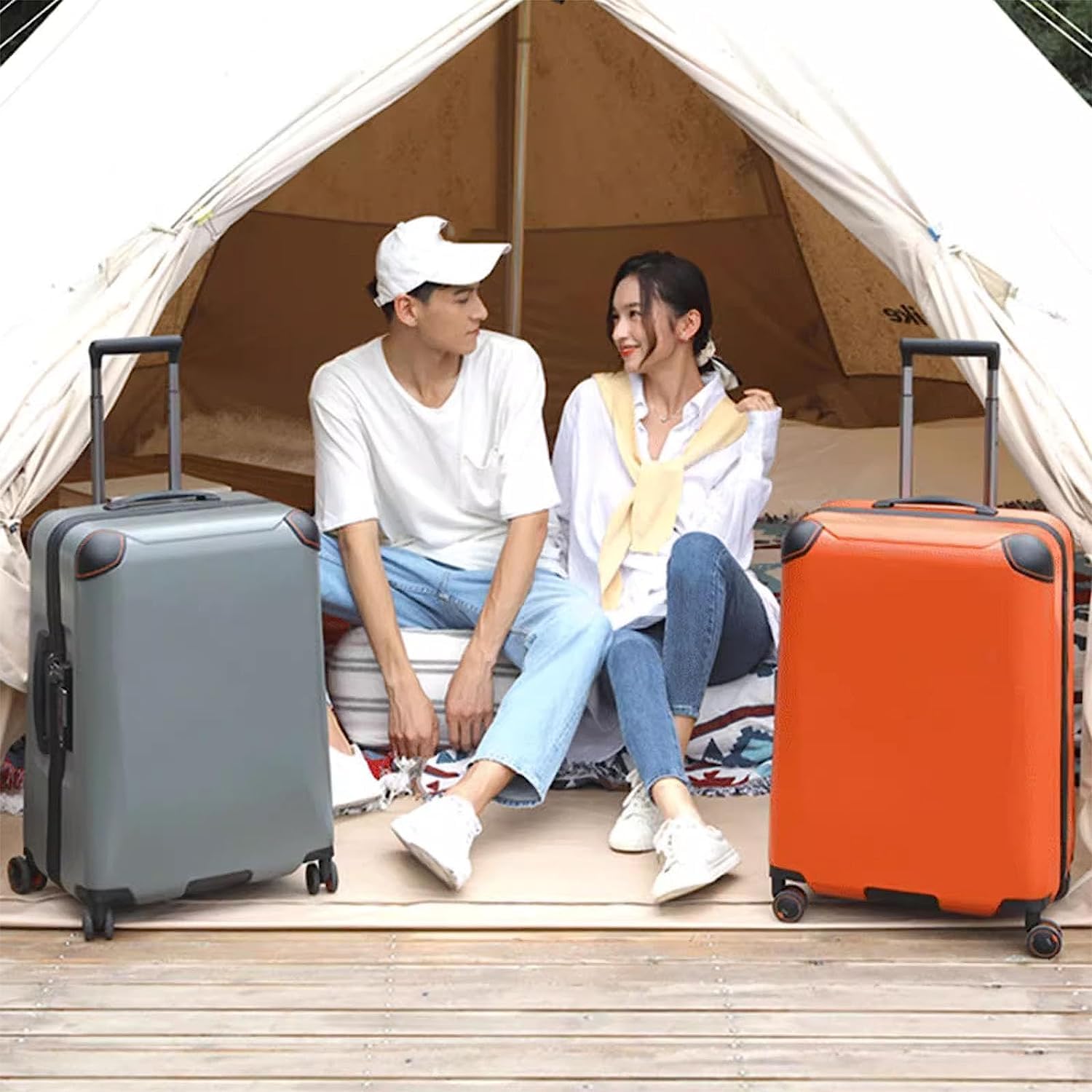 Smart Carry-On Suitcase with USB Charging