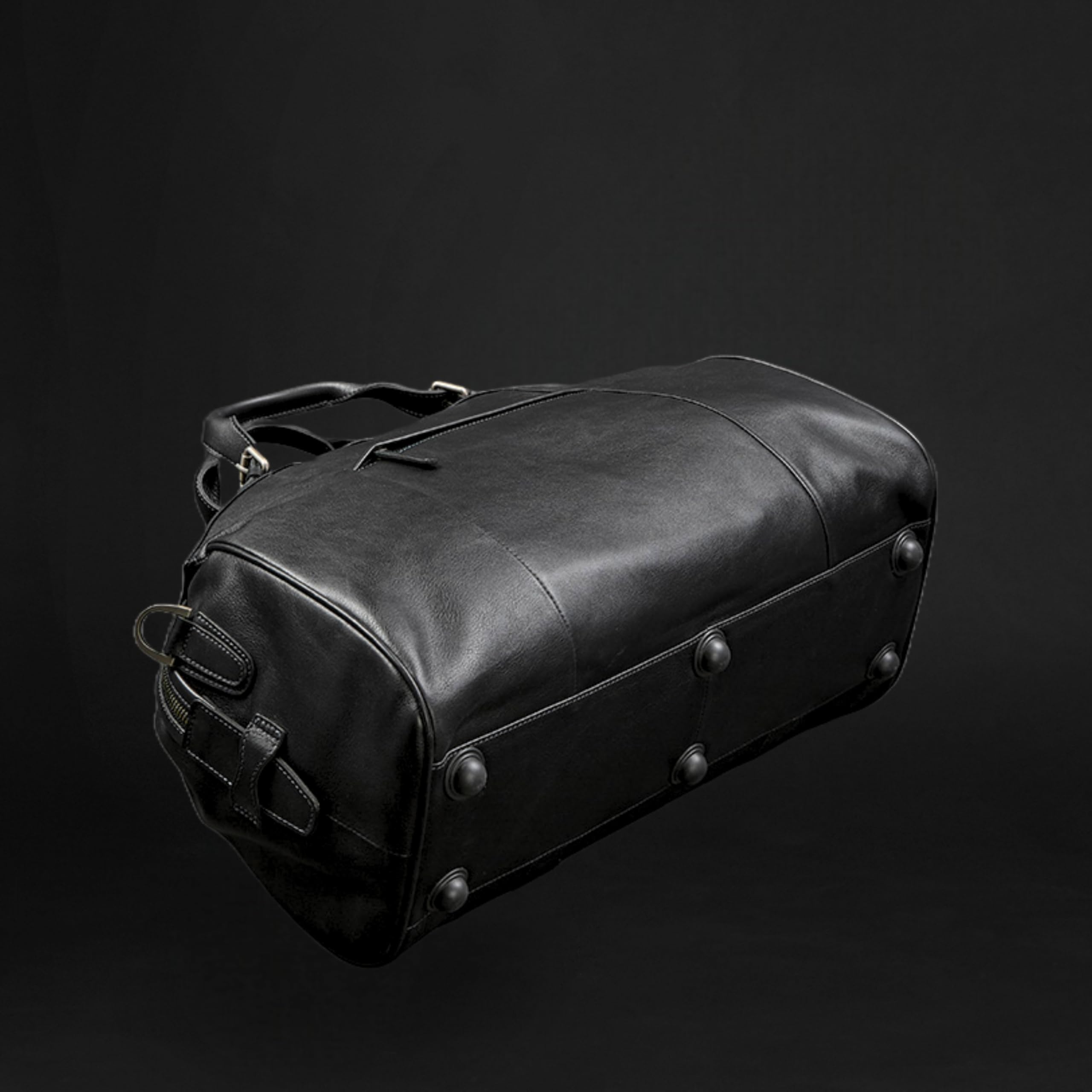 Full-Grain Leather Travel Duffel Bag