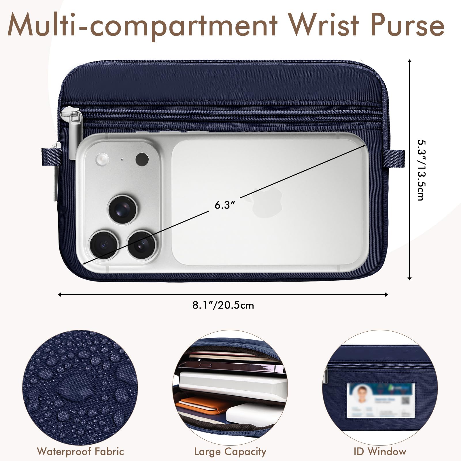 Phone Strap Wallet with RFID Card Holder