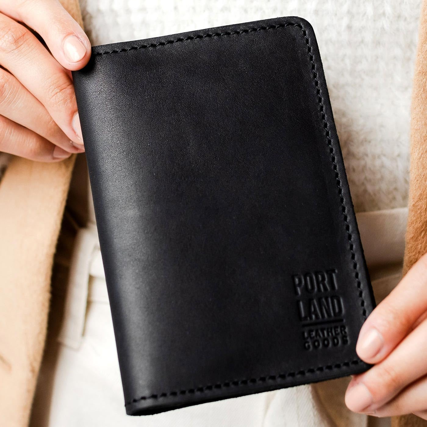 Full-Grain Leather Passport Holder