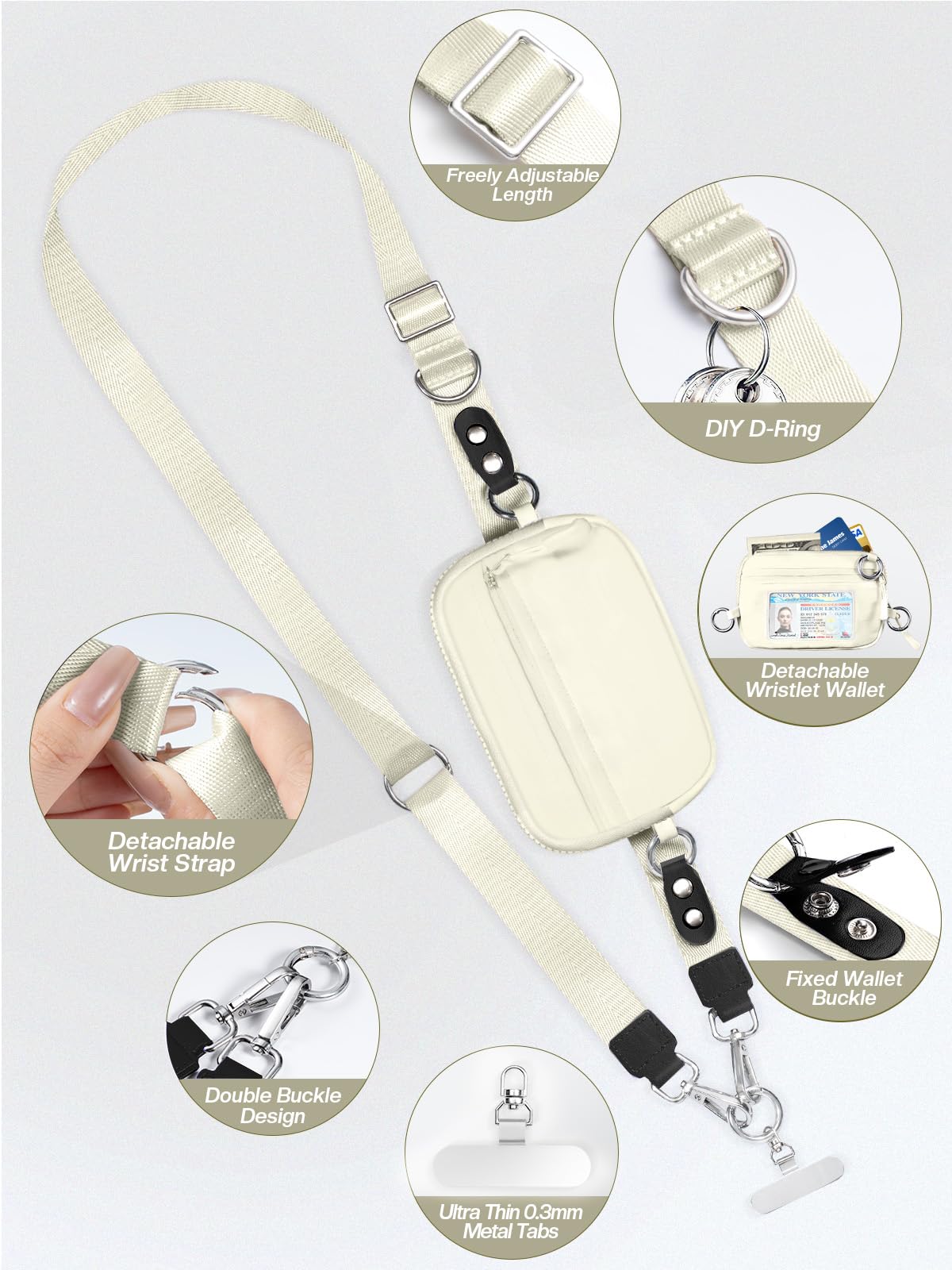 Crossbody Phone Strap Wallet