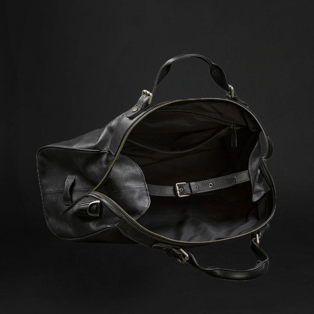 Full-Grain Leather Travel Duffel Bag