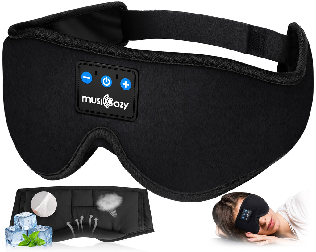 Cooling Weighted Eye Mask & Bluetooth Sleep Headphones