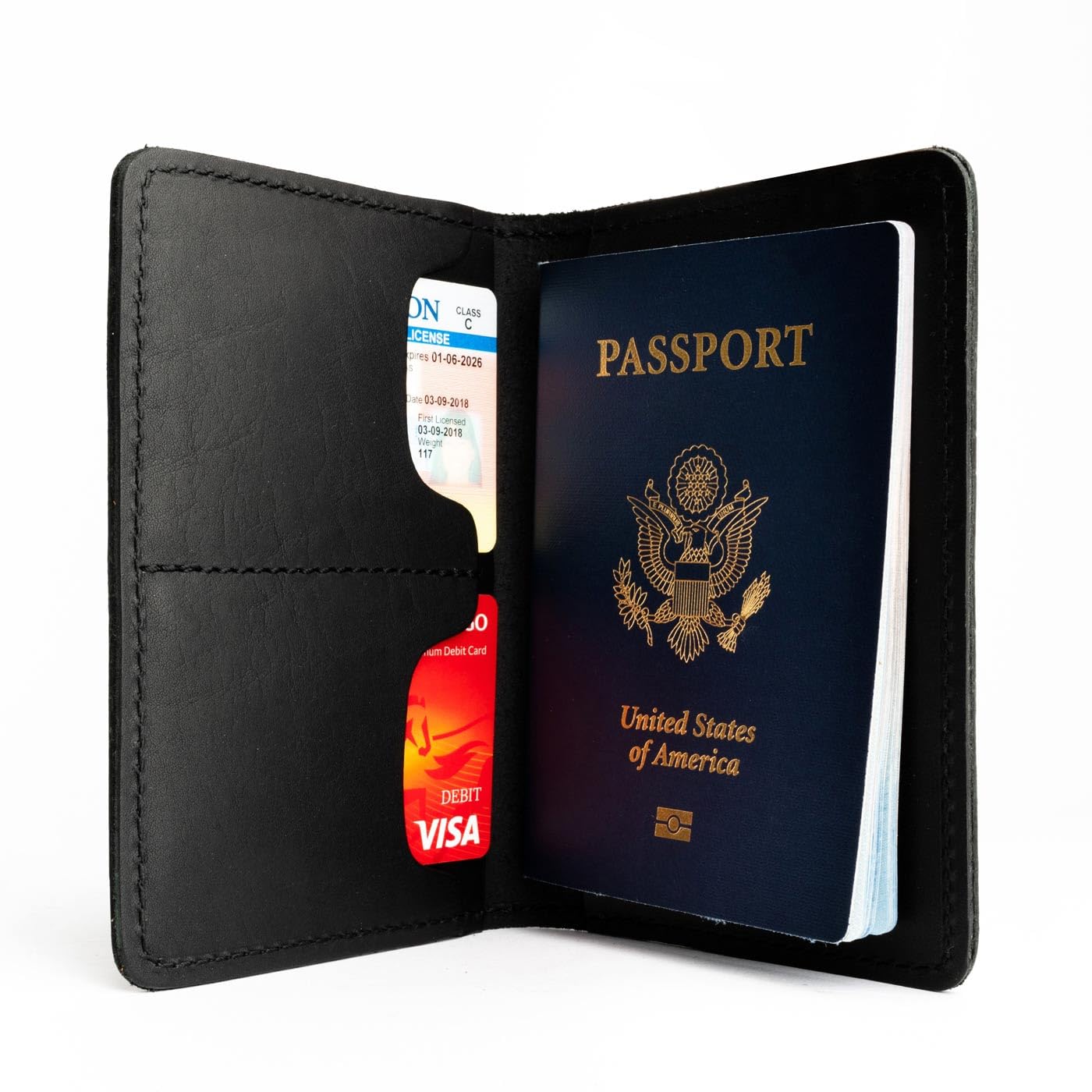 Full-Grain Leather Passport Holder