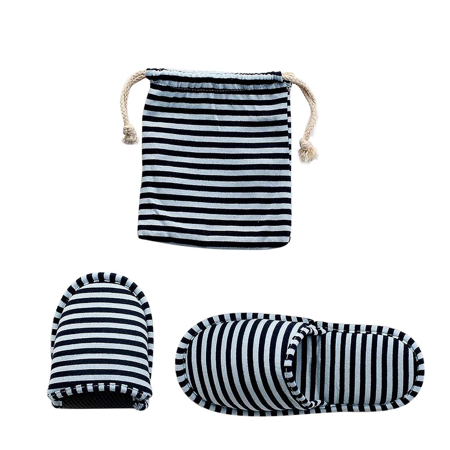 Non-Disposable Travel Slippers Portable Cotton Spa Hotel Guest Indoor Slippers
