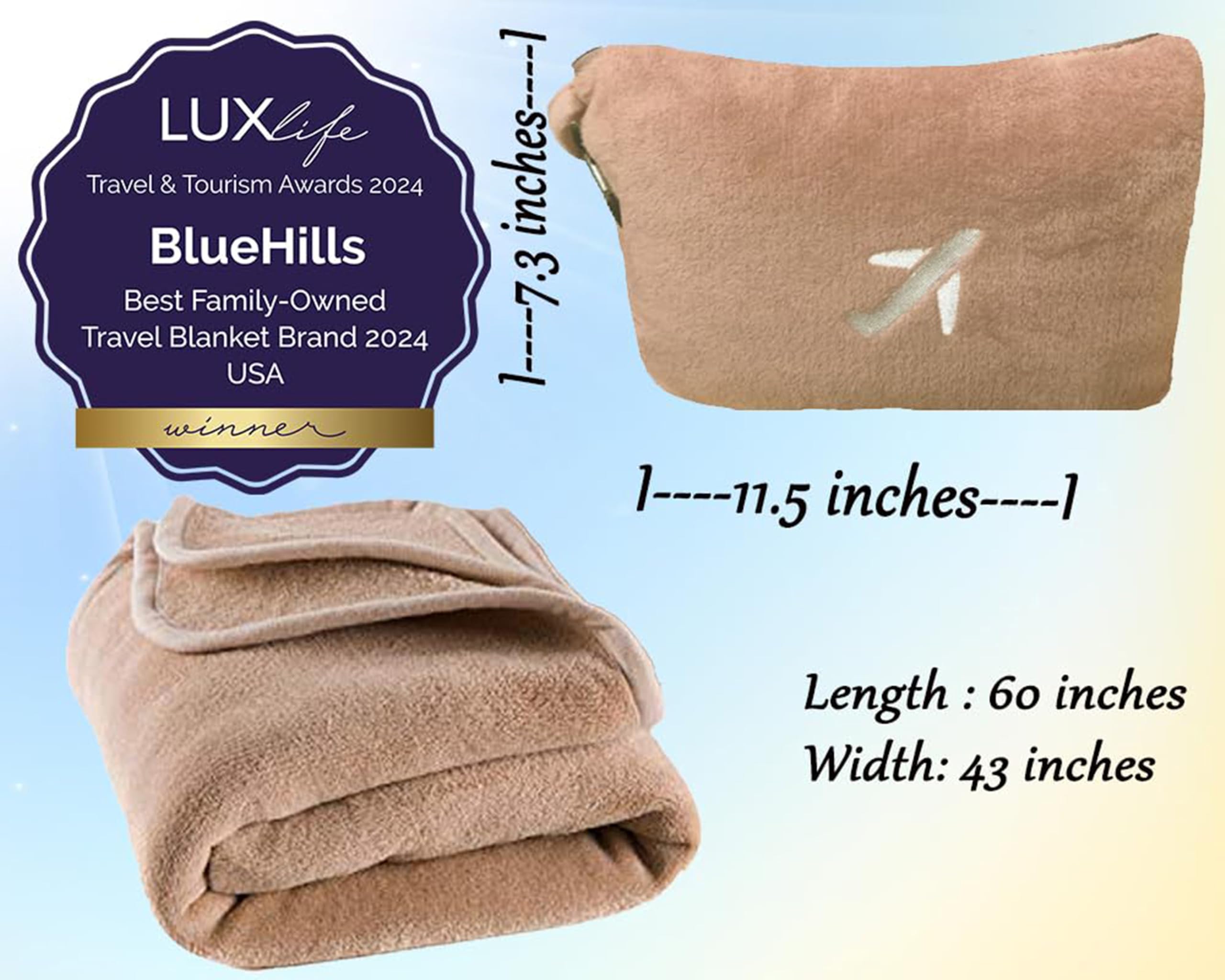 Travel Blanket Pillow