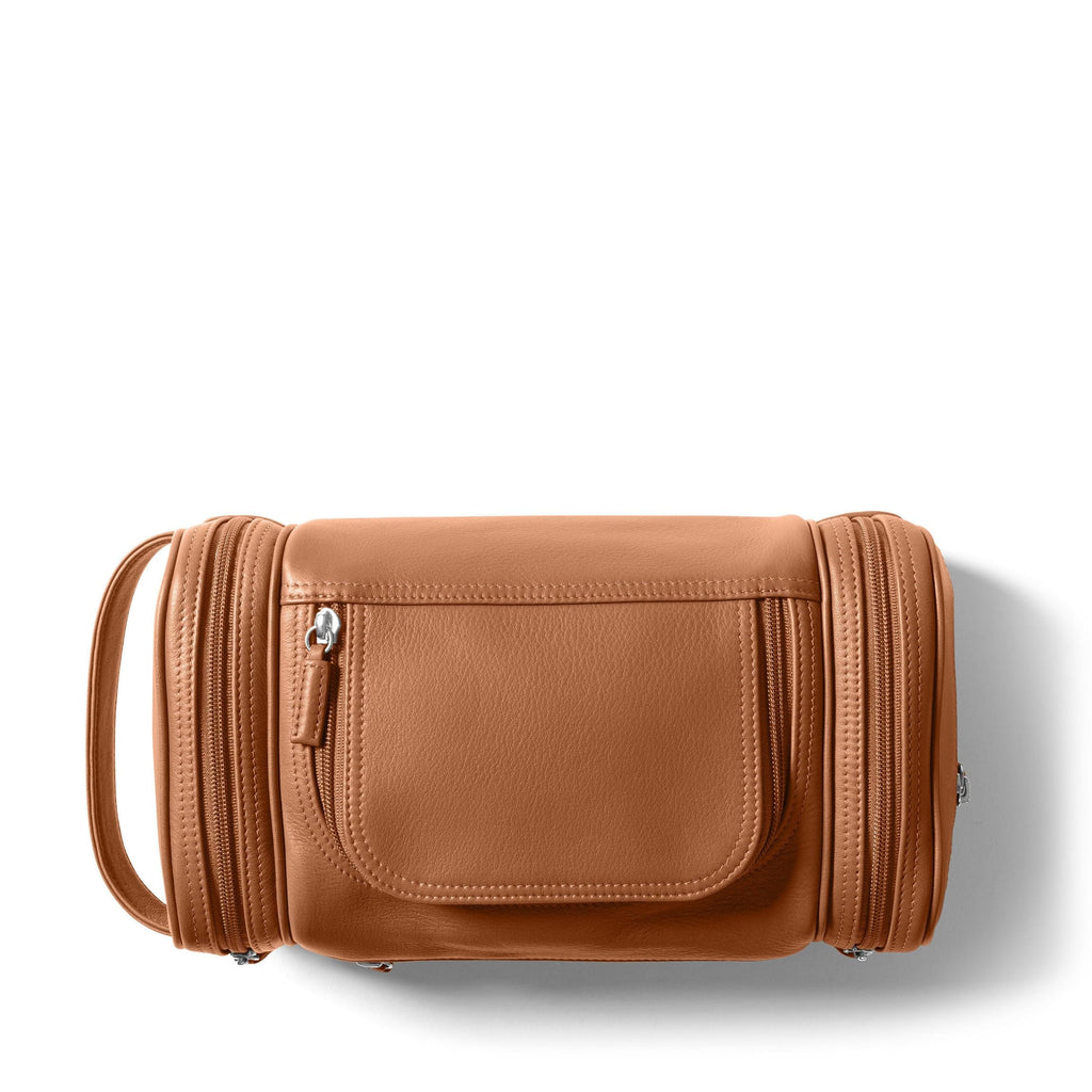 Full-Grain Leather Toiletry Bag
