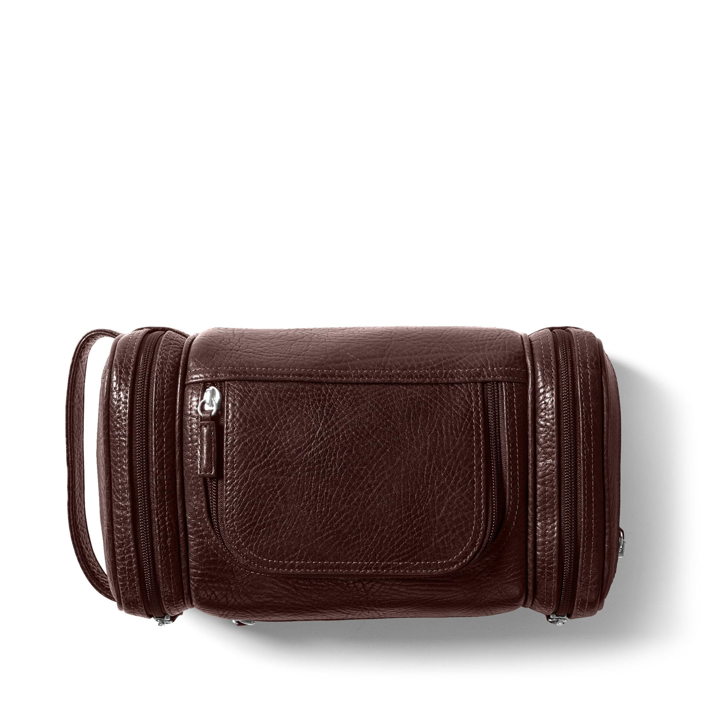 Full-Grain Leather Toiletry Bag