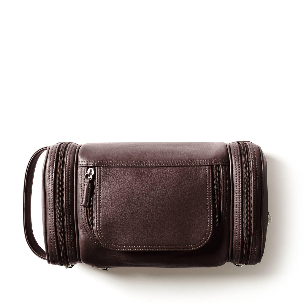 Full-Grain Leather Toiletry Bag