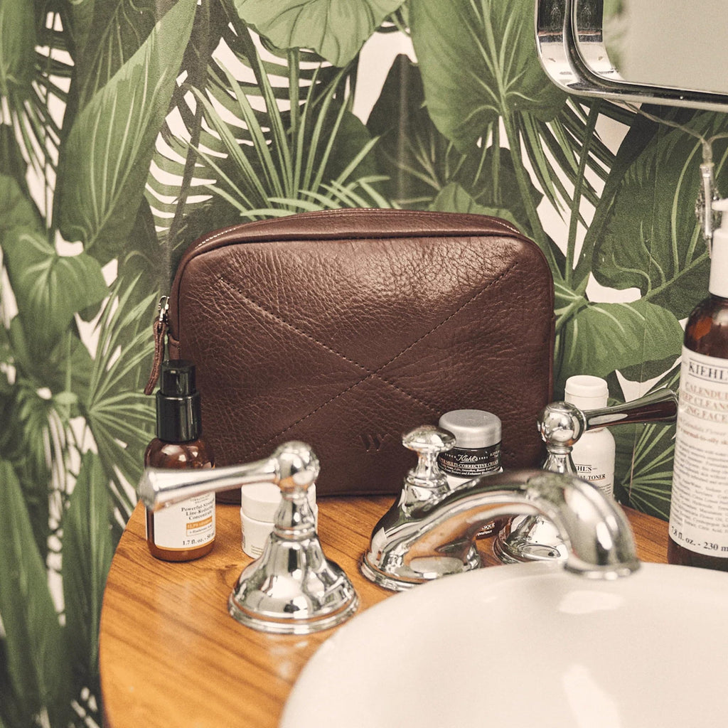 Leather Tech Organizer Pouch