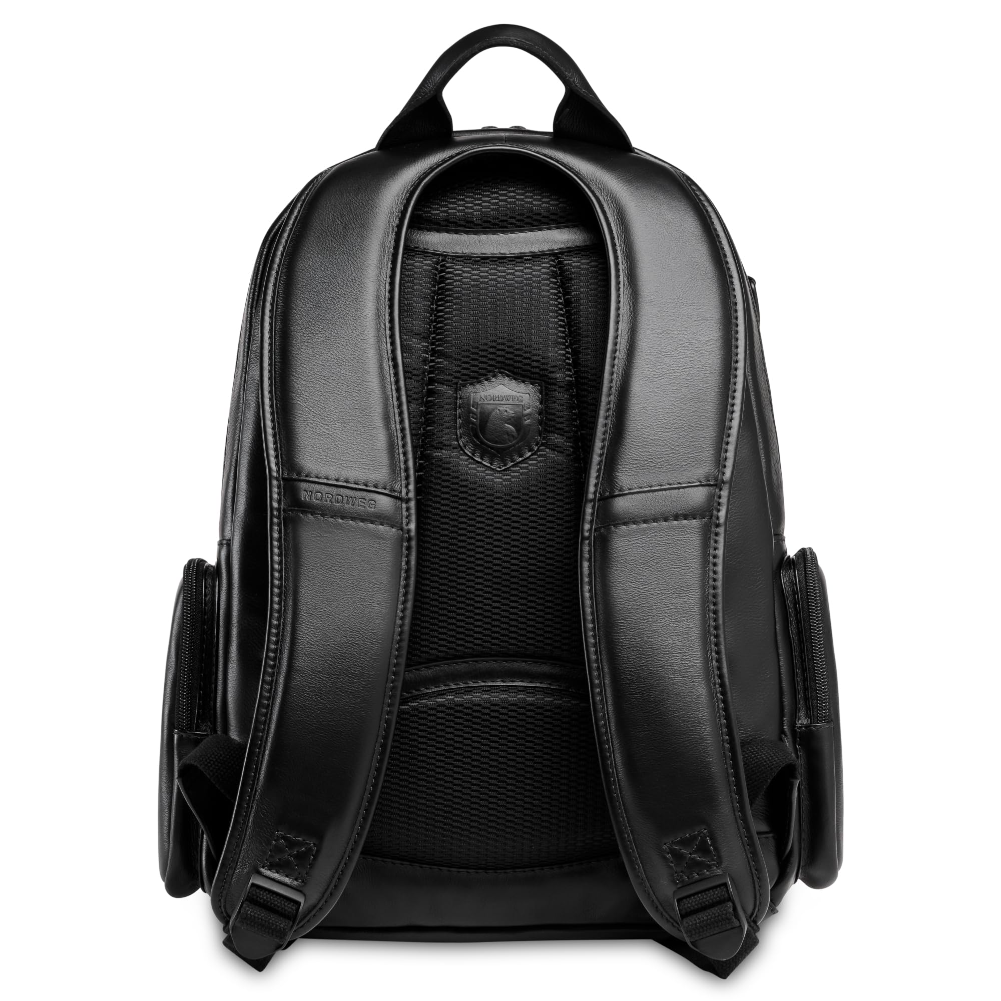 Full-Grain Leather Laptop Backpack