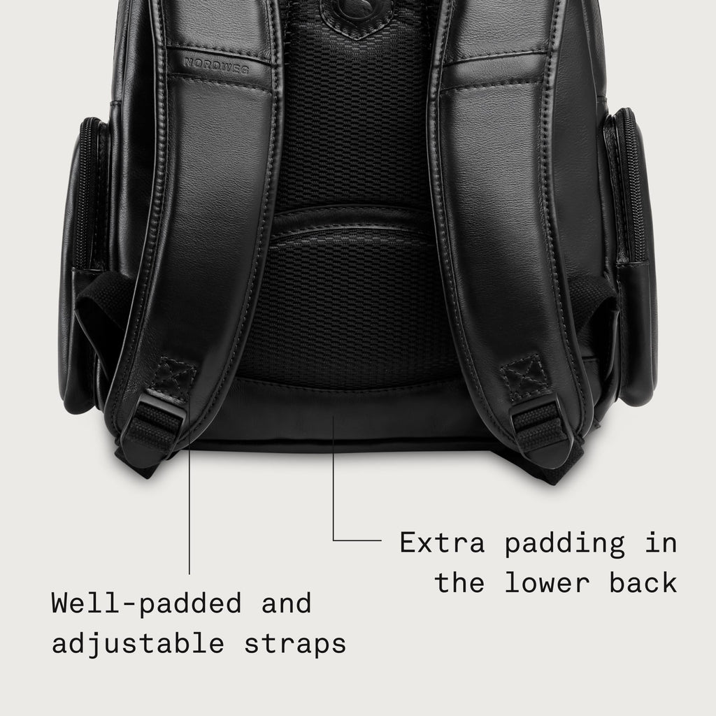 Full-Grain Leather Laptop Backpack