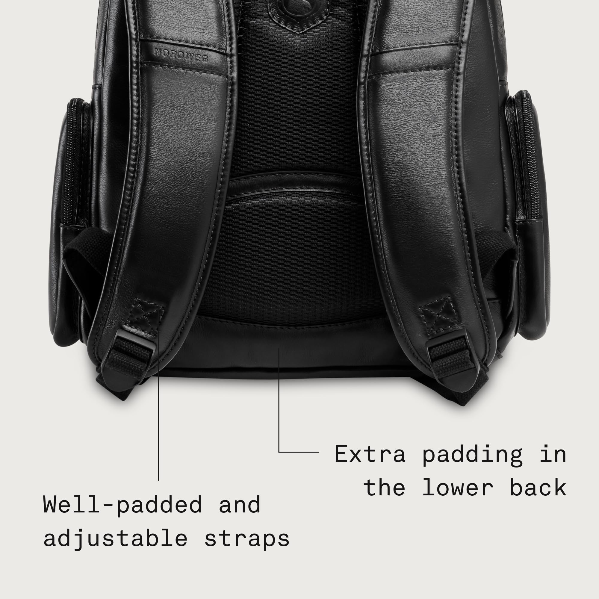 Full-Grain Leather Laptop Backpack