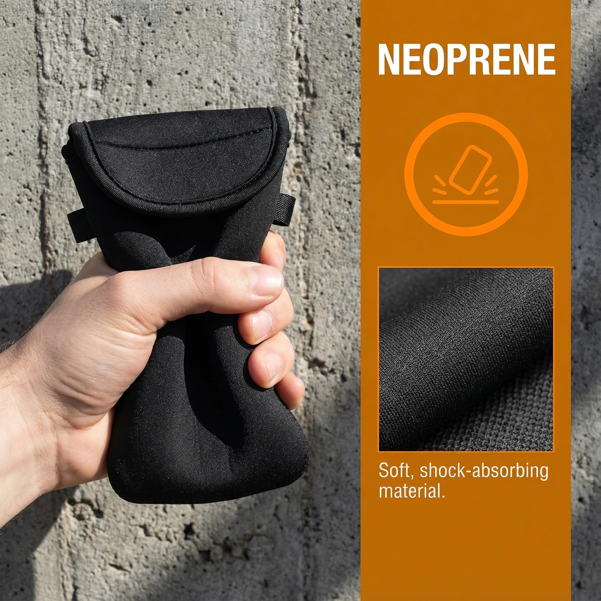 Neoprene Phone Pouch with Neck Strap
