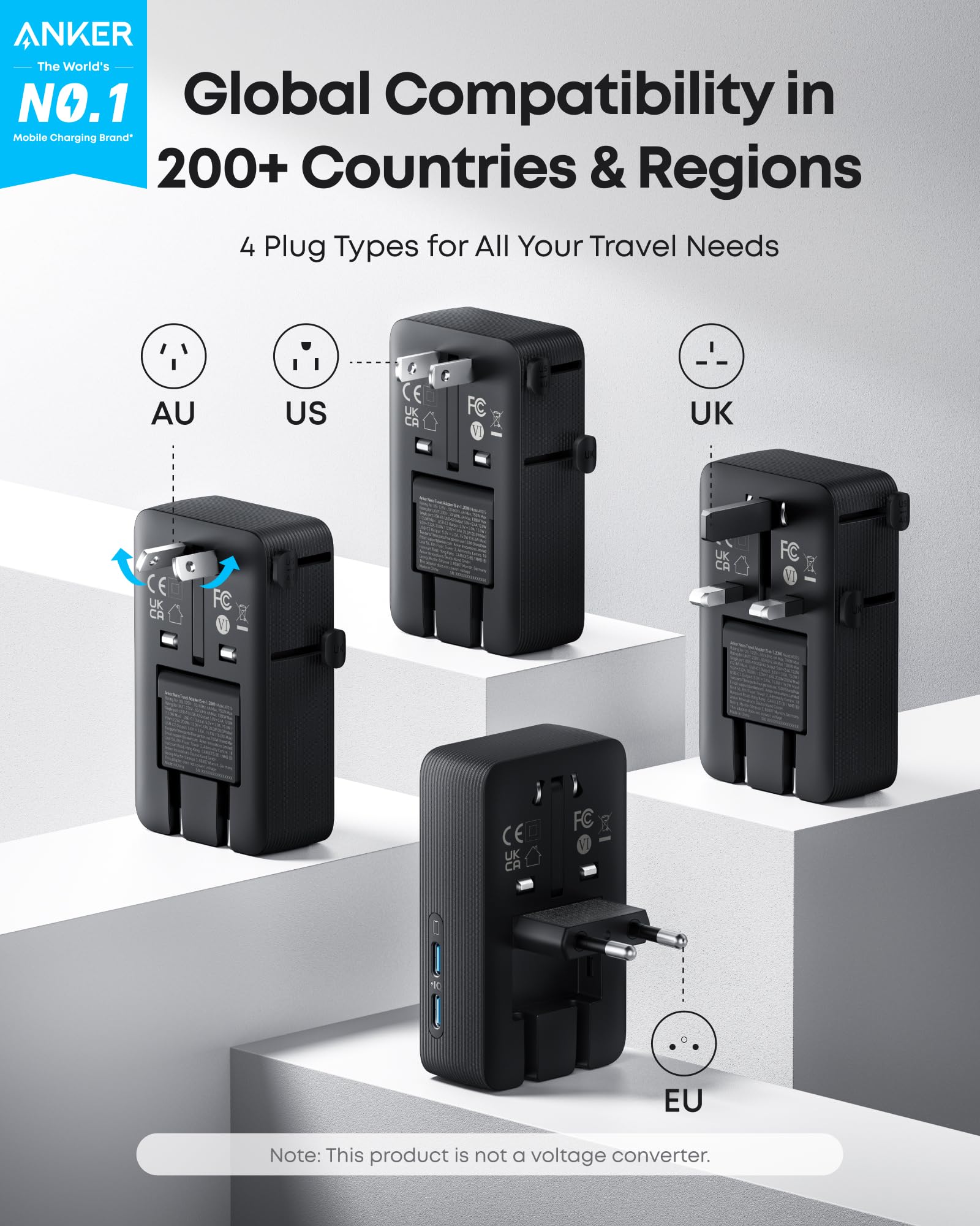 5-Port Universal Travel Adapter