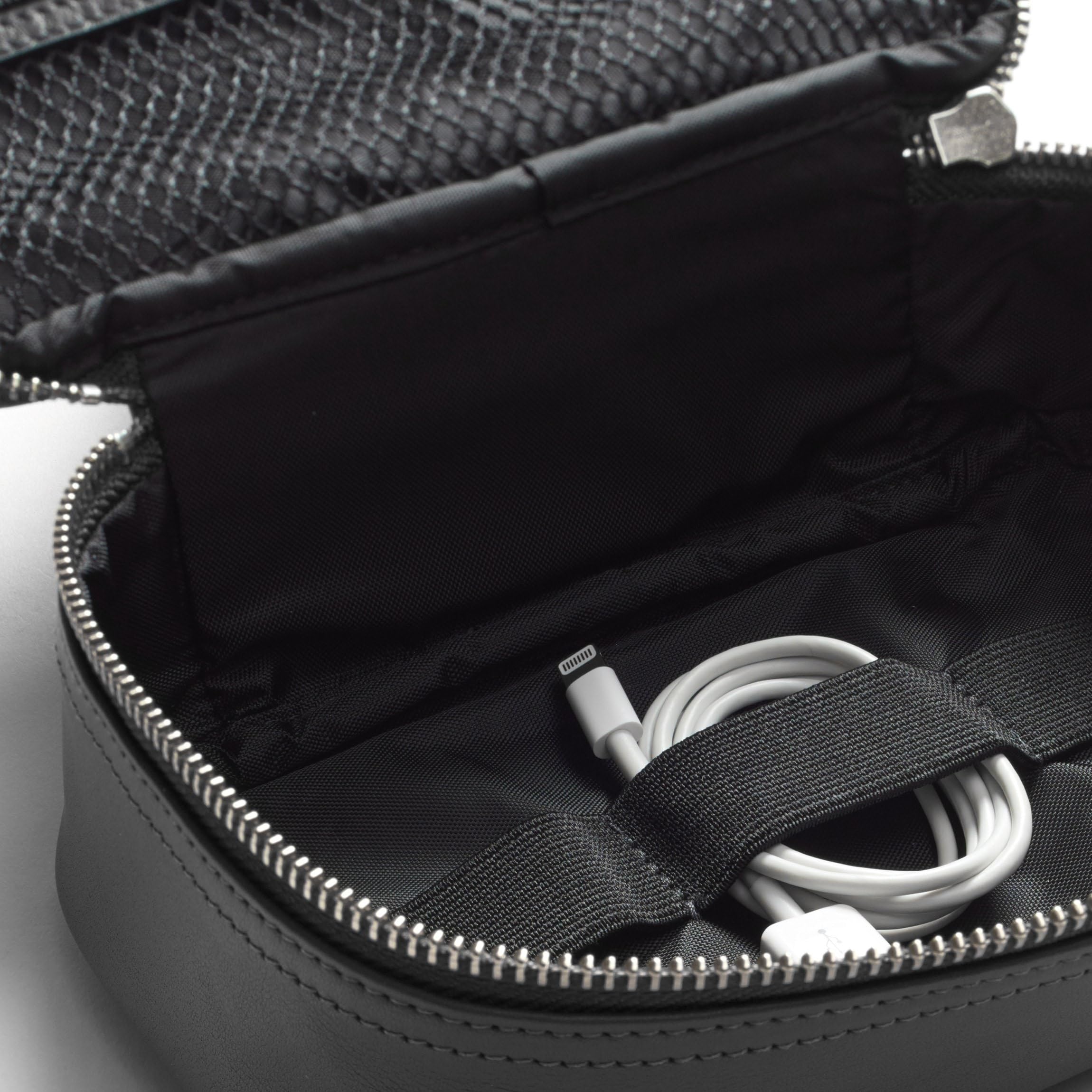 Leather Tech Organizer Bag