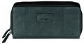 Mancini Leather Goods Casablanca Collection: Ladies’ RFID Double Zipper Clutch